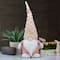 24" Pink & Yellow Plush Gnome with Polka Dot Hat Figure